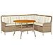 Set Divani Da Giardino 2 Pz Con Cuscini Beige In Polyrattan - Foto miniatura 2