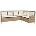 Set Divani Da Giardino 2 Pz Con Cuscini Beige In Polyrattan - Foto miniatura 3