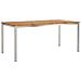 Set da Pranzo da Giardino  7 Pezzi in Legno Massello di Acacia, Tavolo da Pranzo Esterno  180x90x75 cm in Legno Massello di Acacia - Foto miniatura 5