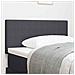 Testiera  Design Semplice Grigio Scuro 90 cm Tessuto Corduroy - Foto miniatura 2