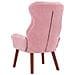 Poltrona Rilassante in Velluto Rosa - Foto miniatura 6