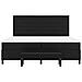 Letto con Box Spring con Materasso & Panca Nera 200x200 cm Tessuto - Foto miniatura 9
