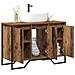 Mobile lavabo da bagno Legno antico 91x35x60 cm Legno ingegnerizzato - Foto miniatura 3