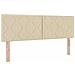 Letto a molle con materasso Crema 140 x 190 cm Tessuto - Foto miniatura 7