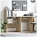 Scrivania rovere sonoma 131.5 x 50 x 106.5 cm Legno multistrato - Foto miniatura 2