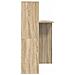Scrivania rovere sonoma 131.5 x 50 x 106.5 cm Legno multistrato - Foto miniatura 5