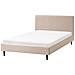 Letto Tessuto Fitou 120 X 200 Cm Beige - Foto miniatura 2