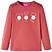 Maglietta per Bambini Maniche Lunghe Rosa Bruciato 116 - Foto miniatura 1