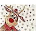 Tovaglia Centrotavola Centrino Tavolo Fantasie Natalizie Cinigliato Piazzato Made Italy 90x90 Rudolph - Foto miniatura 2