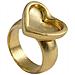 Anello ""cuore"" Placcato Oro In Bassorilievo - Foto miniatura 1