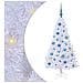 Albero di Natale artificiale Bianco 120 cm PVC e Acciaio - Foto miniatura 1