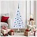 Albero di Natale artificiale Bianco 120 cm PVC e Acciaio - Foto miniatura 2
