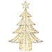 Albero di Natale con 120 LED Bianco caldo 120 cm PET - Foto miniatura 2