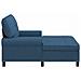 Chaise Lounge con cuscino Blu 91 x 157 x 91 cm Tessuto - Foto miniatura 5