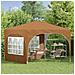 Tenda per feste a pop-up 290 x 290 x 245 cm Beige - Foto miniatura 3