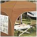 Tenda per feste a pop-up 290 x 290 x 245 cm Beige - Foto miniatura 4