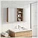 Set di Armadi da Bagno con lo scaffale 3 pcs 140 x 14,5 x 70 cm - Foto miniatura 4