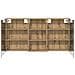 Set di Armadi da Bagno con lo scaffale 3 pcs 140 x 14,5 x 70 cm - Foto miniatura 7