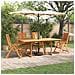 Set da Pranzo per Giardino 5 pcs Marrone - Foto miniatura 2