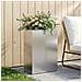 Vaso da giardino Argento 40 x 30 x 75 cm Acciaio Inox - Foto miniatura 2