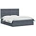 Letto con contenitore e materasso Grigio Scuro 160 x 200 cm - Foto miniatura 3