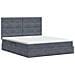 Letto con contenitore e materasso Grigio Scuro 160 x 200 cm - Foto miniatura 8