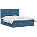 Letto con contenitore e materasso Blu Scuro 180 x 200 cm - Foto miniatura 3
