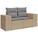 Set di divani 6 pz Beige e Grigio Chiaro - Foto miniatura 4