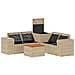 Set di divani 6 pz Beige e Grigio Chiaro - Foto miniatura 8