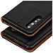 Custodia Huawei P20 Pro In Pelle Portacarte Funzione Stand - Nero - Foto miniatura 8