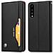 Custodia Huawei P20 Pro In Pelle Portacarte Funzione Stand - Nero - Foto miniatura 10