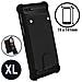 Cover Smartphone 5,0"" A 5,3"" Cover Universale Silicone Porta-carte - Nero - Foto miniatura 5