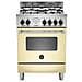 Cucina Elettrica AMN664ECRT 4 Fuochi a Gas Forno Elettrico Multifunzione Classe A Dimensioni 60 x 60 cm Colore Crema Serie Americana - Foto miniatura 1