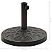 Base Per Parasole Rotonda In Poliresina 13 Kg Bronzo - Foto miniatura 6