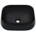 Lavandino 44,5x39,5x14,5 Cm In Ceramica Nero - Foto miniatura 2