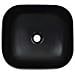Lavandino 44,5x39,5x14,5 Cm In Ceramica Nero - Foto miniatura 3