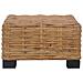 Tavolino da Salotto 47x47x28 cm in Rattan Naturale - Foto miniatura 4