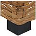 Tavolino da Salotto 47x47x28 cm in Rattan Naturale - Foto miniatura 6