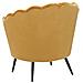 Poltrona In Velluto Giallo Lovikka - Foto miniatura 8