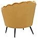 Poltrona In Velluto Giallo Lovikka - Foto miniatura 14
