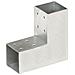 Connettore Per Pali A Forma Di L In Metallo Zincato 71x71 Mm - Foto miniatura 1