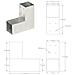 Connettore Per Pali A Forma Di L In Metallo Zincato 71x71 Mm - Foto miniatura 7