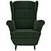 Poltrona Verde Scuro In Velluto - Foto miniatura 4