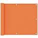 Paravento Balcone Arancione 75x600 cm in Tessuto Oxford - Foto miniatura 1