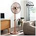 Ventilatore a Piedistallo Retrò VE-5971 50 W da 40 cm Colore Rame - Foto miniatura 16