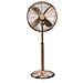 Ventilatore a Piedistallo Retrò VE-5971 50 W da 40 cm Colore Rame - Foto miniatura 4