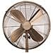 Ventilatore a Piedistallo Retrò VE-5971 50 W da 40 cm Colore Rame - Foto miniatura 7