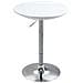 Tavolo Rotondo Da Bar Con Piano Girevole, Altezza Regolabile Con Leva A Gas E Base - Bianco - Foto miniatura 1