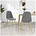 Sedie da Pranzo 2 pz Grigio Chiaro in Velluto - Foto miniatura 1