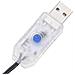 Stringa LED con 300 Luci LED Blu 15 m in PVC - Foto miniatura 6